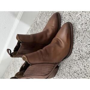 Sutro San Francisco Brown Leather Ankle Boots